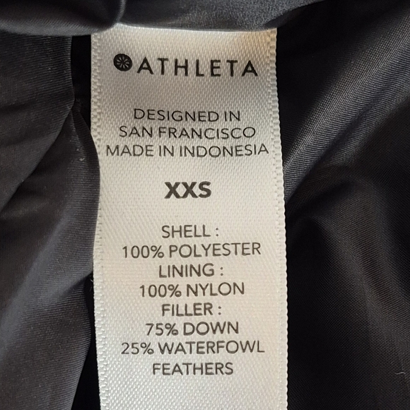 Athleta Downtown Jacket Floral Printed Down Puffer Coat - Size XXS - Picture 16 of 16